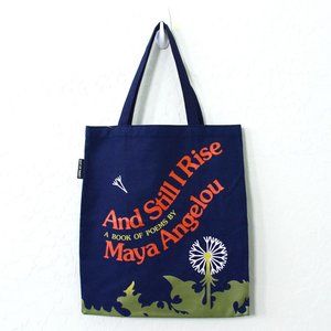 Out Of Print And Still I Rise Maya Angelou Canvas Tote Bag